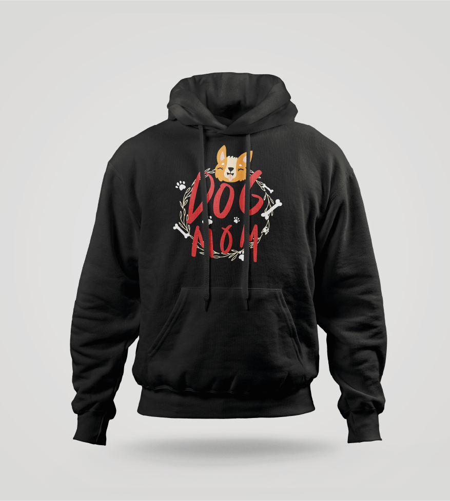 BLUZA Z NADRUKIEM PSIA MAMA DOG MOM