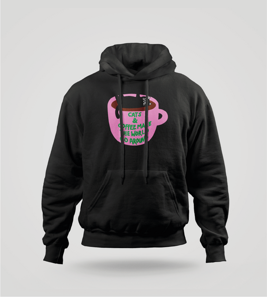 BLUZA Z NADRUKIEM CAT AND COFFEE LOVER