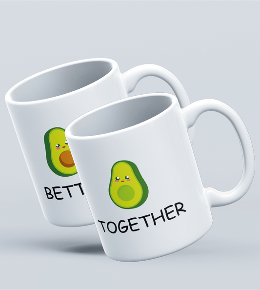 KUBKI DLA PAR AVOCADO WZÓR