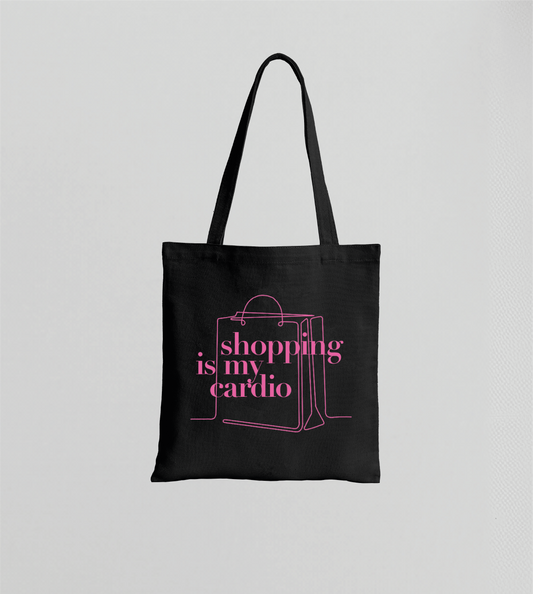 TORBA BAWEŁNIANA SHOPPING IS MY CARDIO